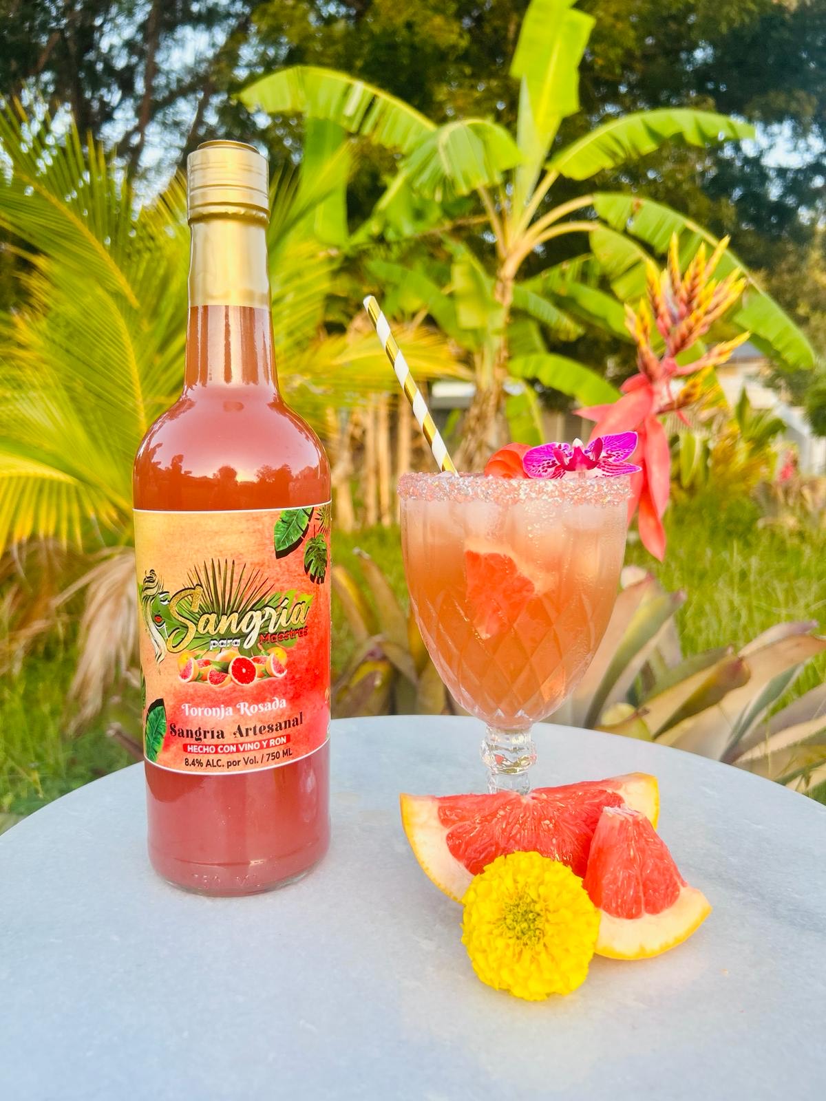 Sangría de Toronja Rosada